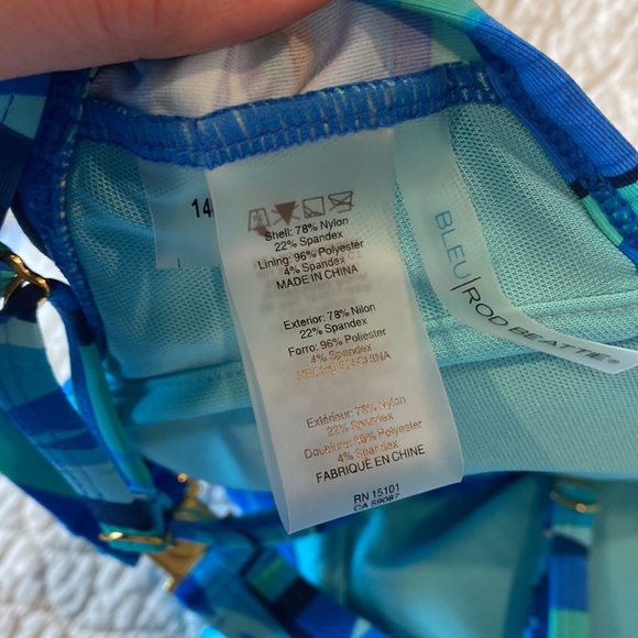 NWOT Two Piece Swimsuit 14/8 - Picture 3 of 4